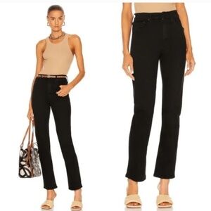 MOTHER High Waisted Rider Black Ankle Jeans Not Guilty Black 32